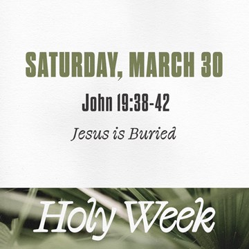 Holy Week: Saturday